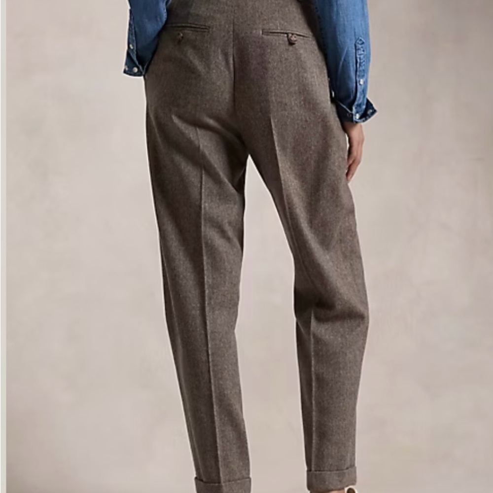 Ralph Lauren Taupe Herringbone Pants Size 10